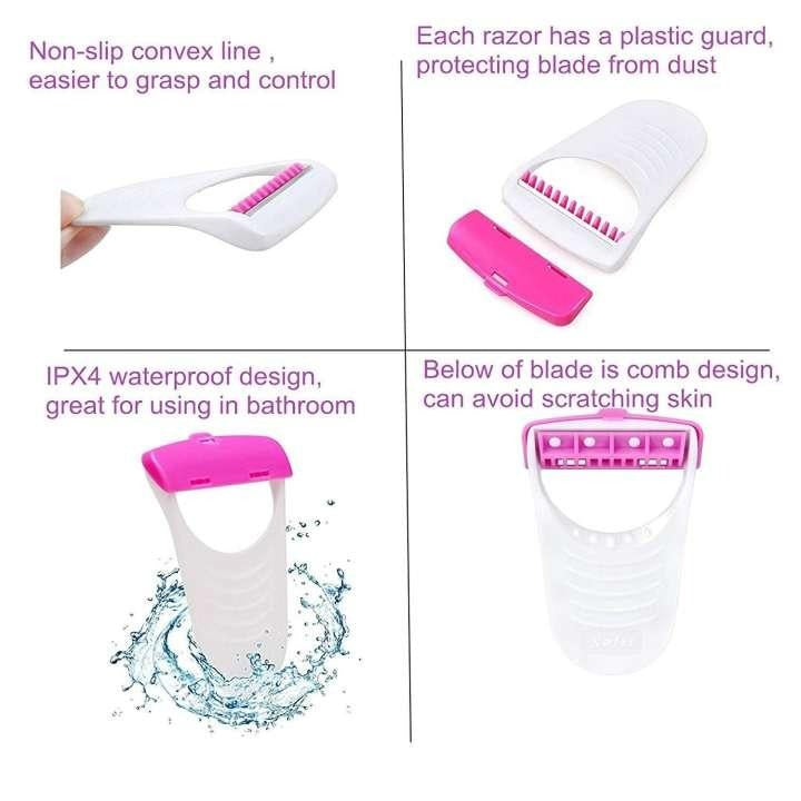 6 Pcs Ladies Womens Girls Shaver Trimmer Bikini Razor Soft
