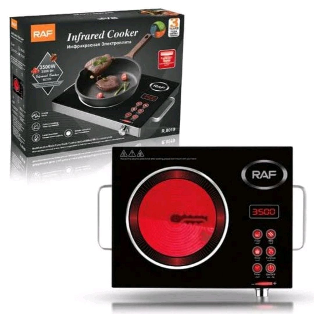 Infrared Cooker & Hot Plate R.8019 – Multifunction & Digital Display – 3500W