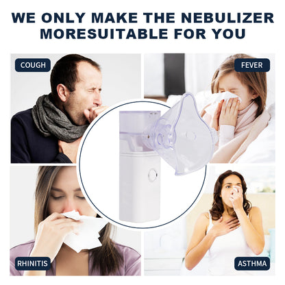 Portable Mesh Nebulizer Machine – Silent Handheld Inhaler For Kids & Adults | Effective Respiratory Solution With Advanced Mesh Technology